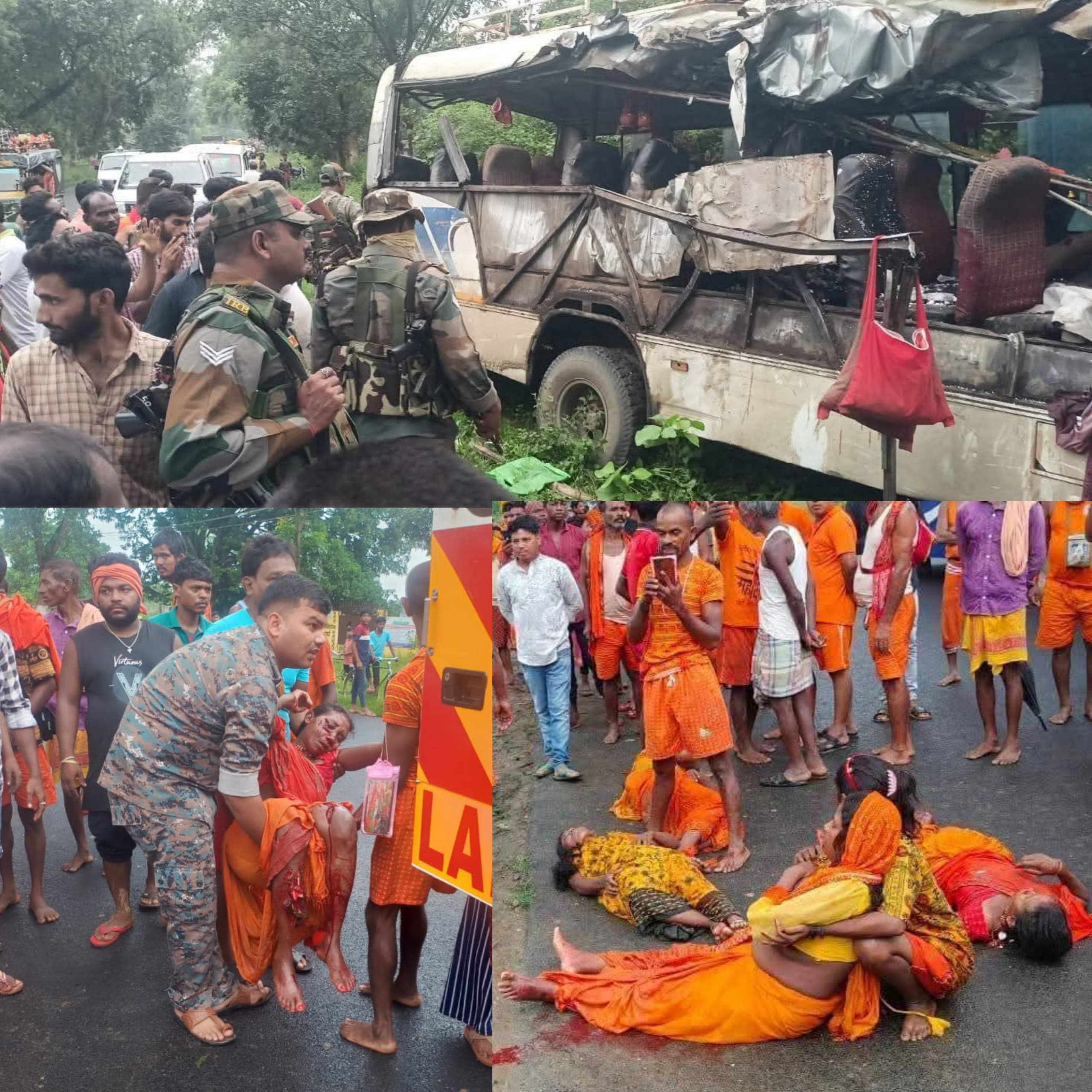 ताजा अपडेट | देवघर हादसा: एक झपकी बनी 6 मौतों की वजह, 5 कांवरिया बिहार के, बस ड्राइवर भी नहीं बचा