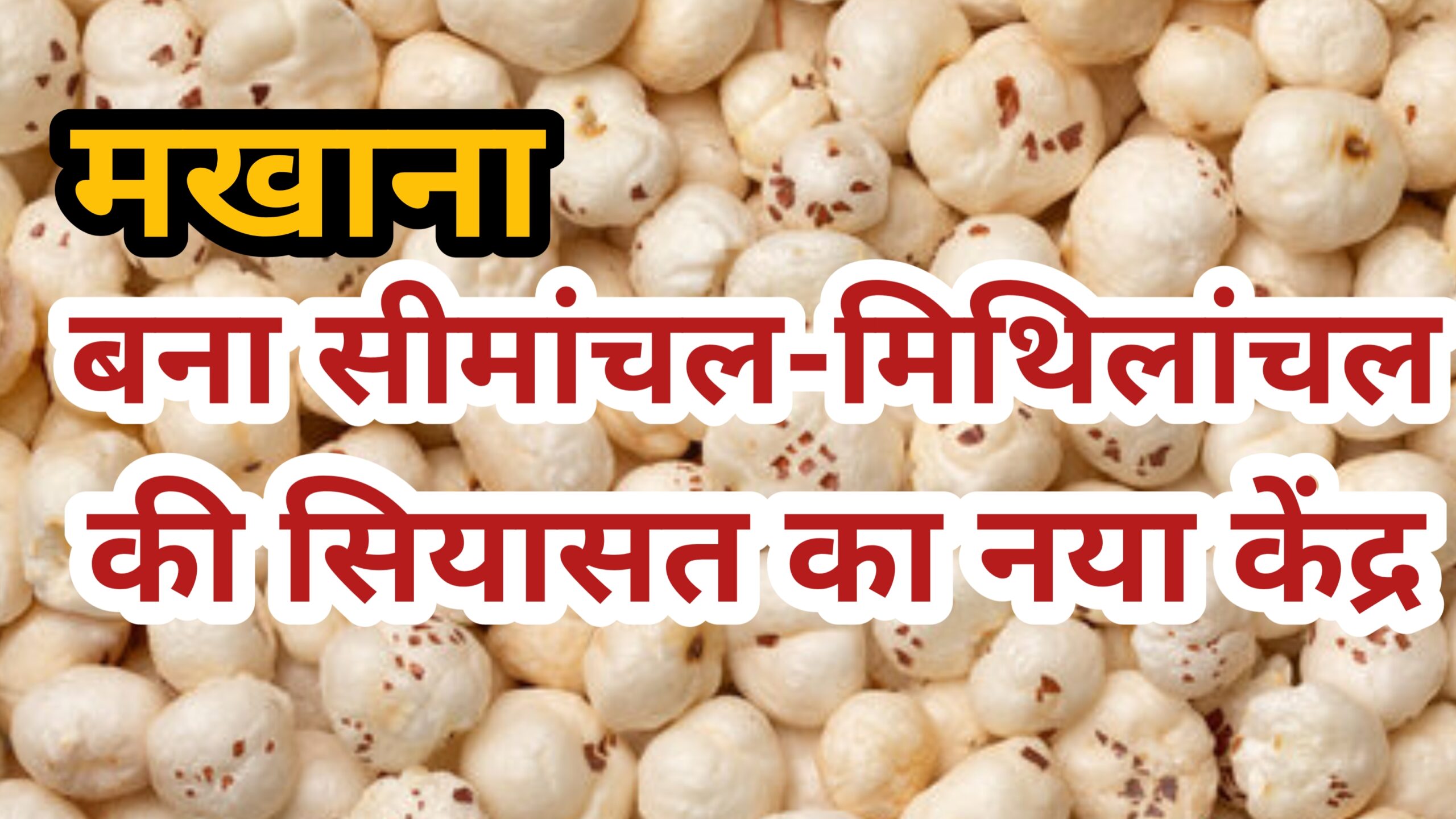 मखाना बना सीमांचल और मिथिलांचल की सियासत का नया केंद्र