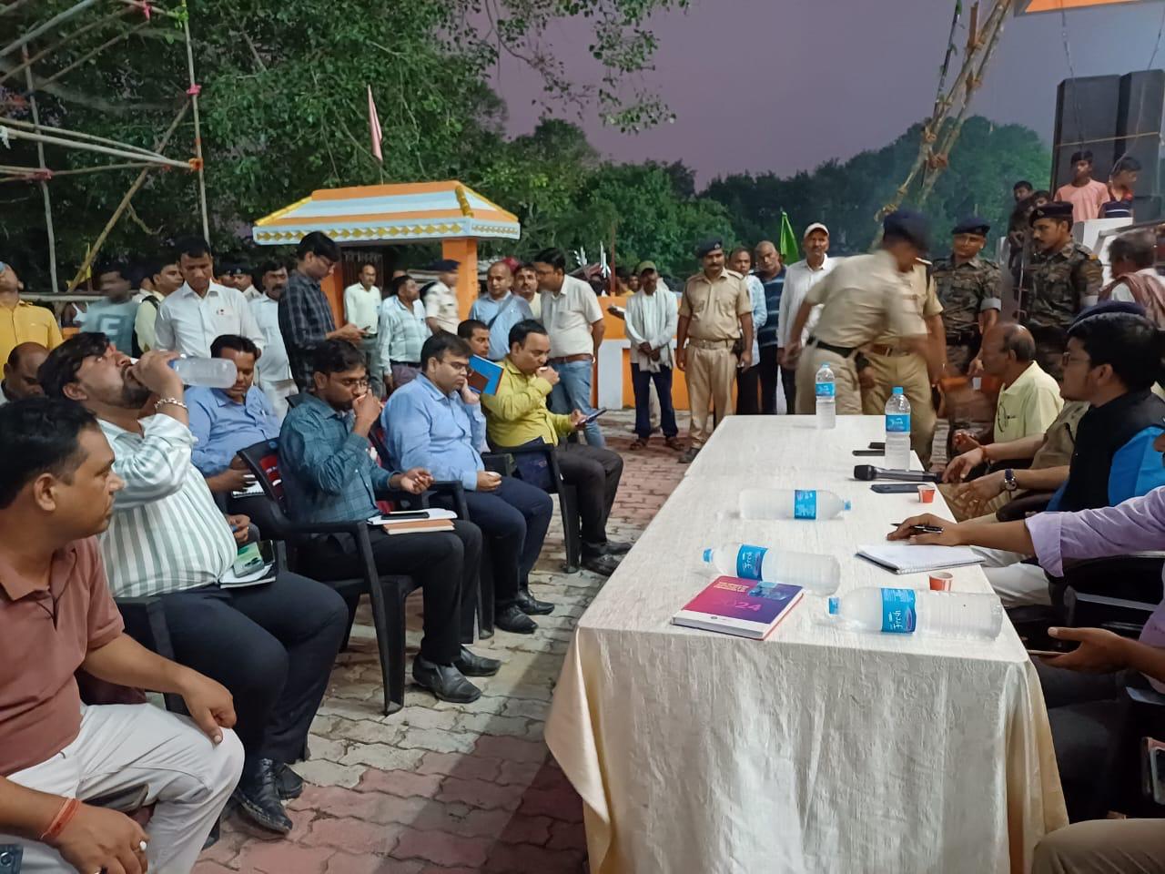 25 को सीएम आएंगे सन्हौला, डीडीसी और सिटी एसपी ने किया दौरा