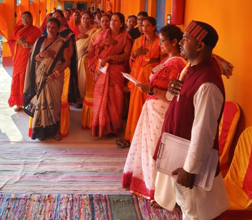 नारी जागरण एवं संस्कार संरक्षण को लेकर आयोजित सप्त शक्ति संगम में उमड़ी मातृशक्ति