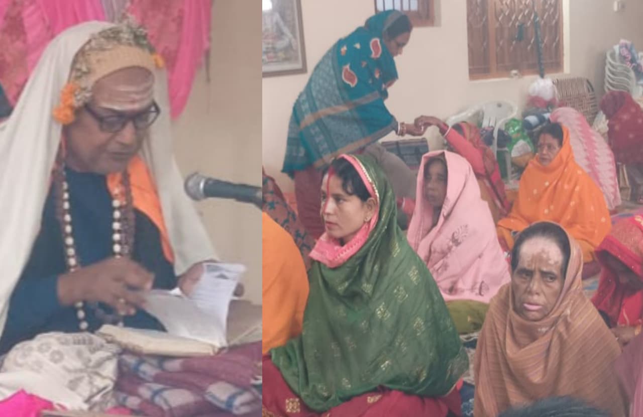 देवघर के तीर्थयात्रियों का जत्था पहुंचा बद्रीनाथ, भागवत कथा शुरू