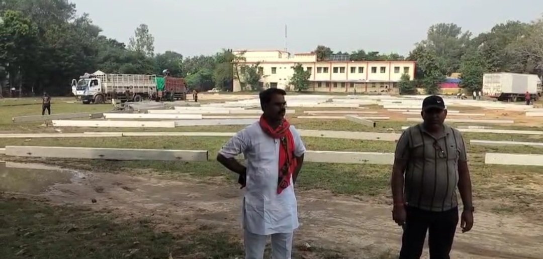 भभुआ में प्रधानमंत्री नरेंद्र मोदी की रैली की तैयारी तेज़, प्रशासन और भाजपा जुटे मैदान में