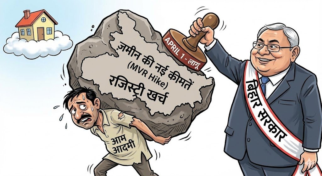 बिहार में 1 अप्रैल से ‘सपनों का घर’ बनाना होगा महंगा : जमीन की सरकारी कीमत (MVR) बढ़ाने की तैयारी, जानिए आपकी जेब पर कितना पड़ेगा असर?