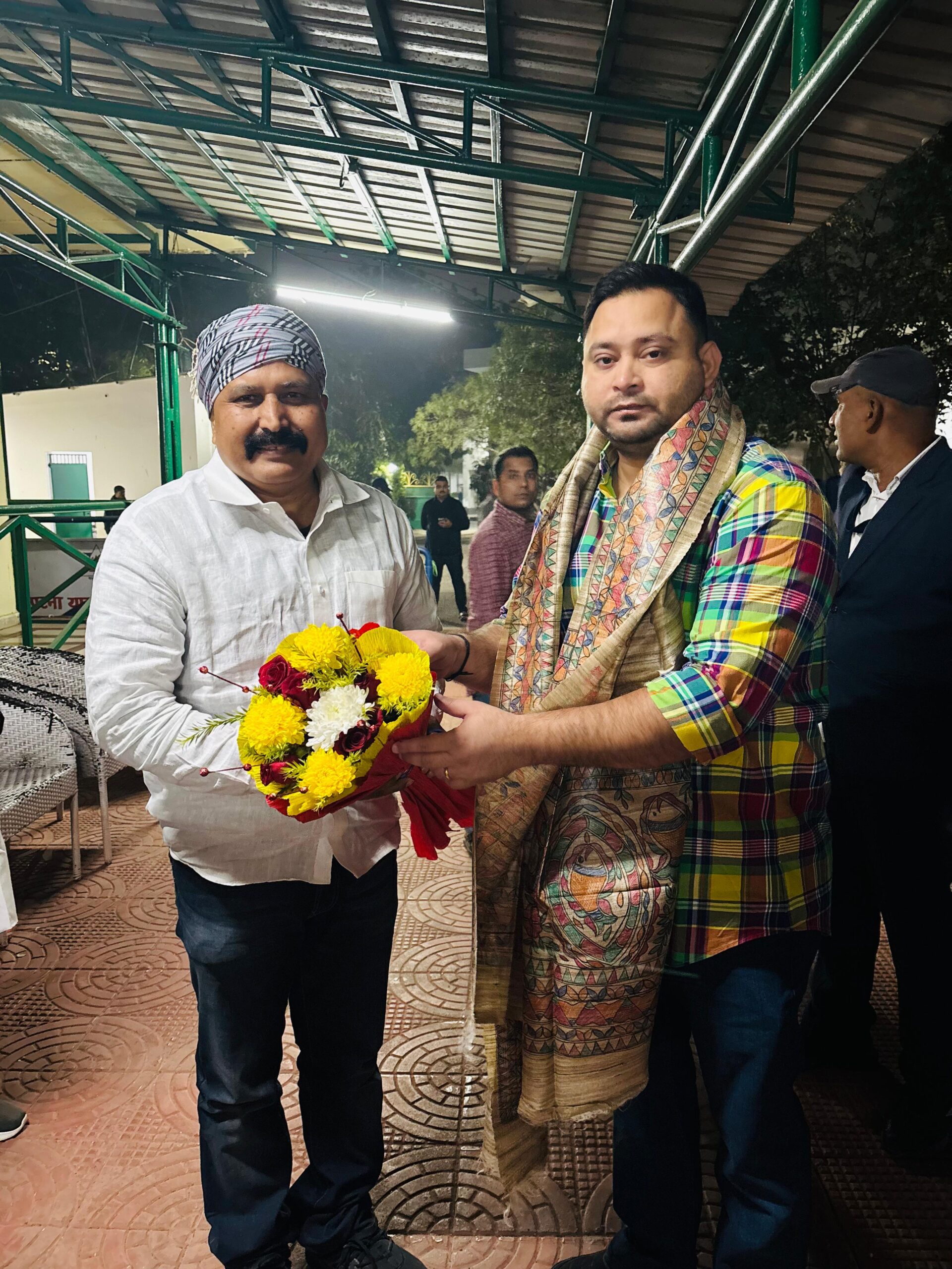 तेजस्वी यादव से मिले शेख जियाउल हसन, कार्यकारी राष्ट्रीय अध्यक्ष बनने पर दी बधाई