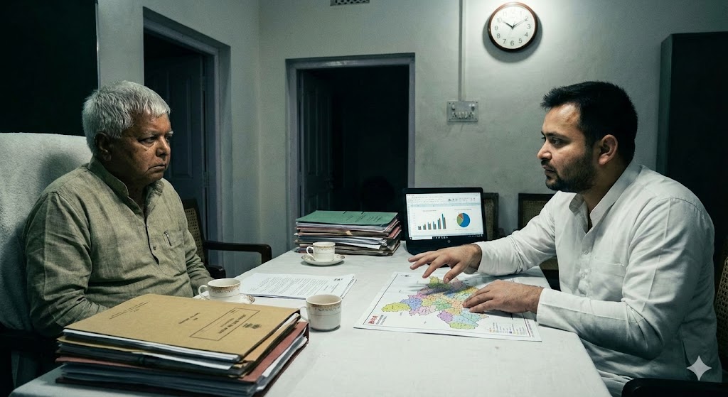 राजद की सियासत : ‘छुट्टी’ खत्म, चुनौतियां शुरू; लालू-तेजस्वी की ‘मिडनाइट मीटिंग’ के आखिर क्या हैं सियासी मायने?