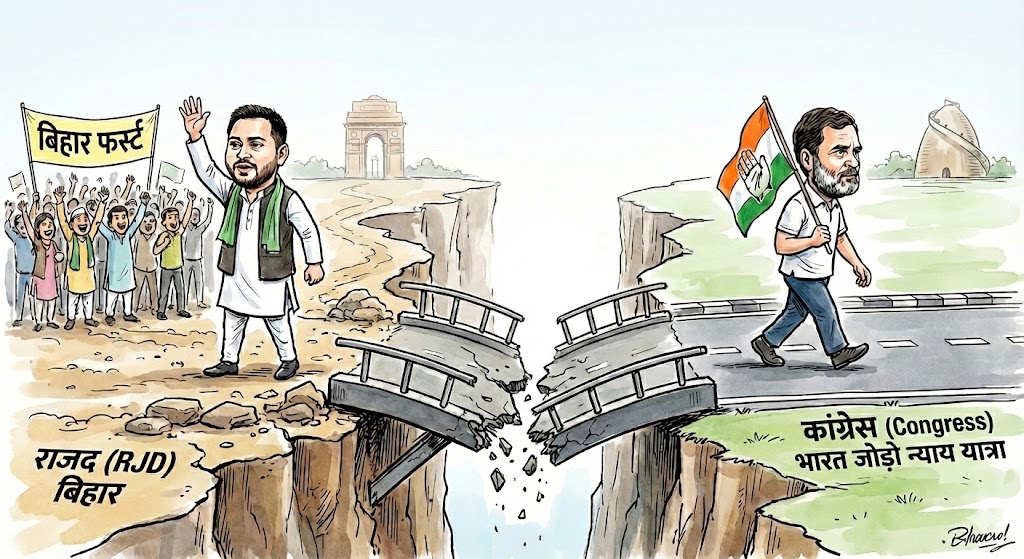 बिहार कांग्रेस में ‘महामंथन’ : खरगे की सख्त चेतावनी के बीच राजद से तलाक लेने की उठी मांग