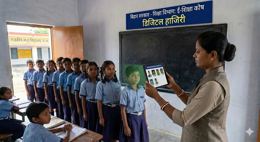 बिहार के सरकारी स्कूलों में ‘स्मार्ट’ क्रांति: अब टैब पर ‘फेस’ दिखाते ही बनेगी हाजिरी, गुरुजी की लेटलतीफी और फर्जीवाड़े पर डिजिटल ताला