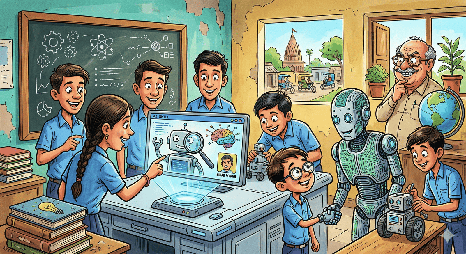 बिहार के सरकारी स्कूलों में ‘AI क्रांति’: अब कक्षा 8वीं से 12वीं के छात्र बनेंगे भविष्य के ‘टेक-लीडर’