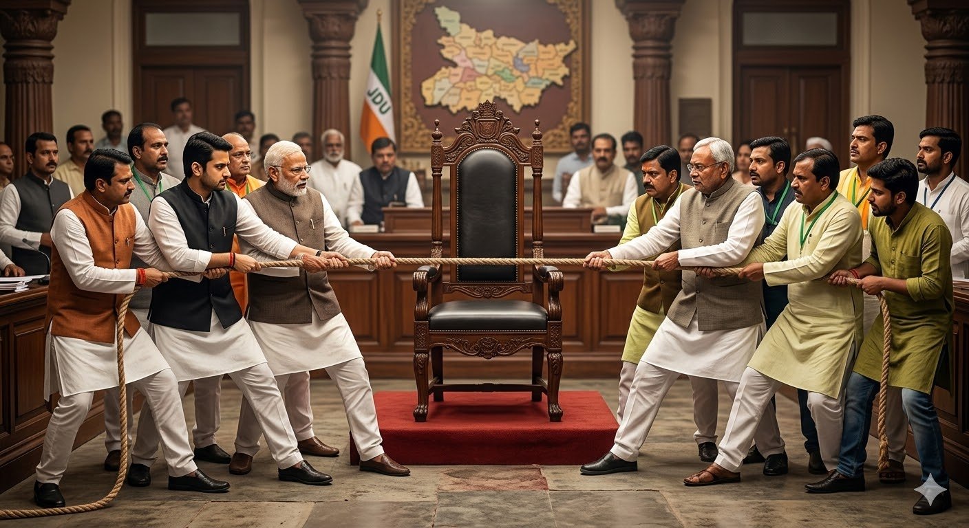 बिहार में ‘पावर गेम’: नीतीश के राज्यसभा जाने से पहले BJP-JDU में छिड़ी वर्चस्व की जंग