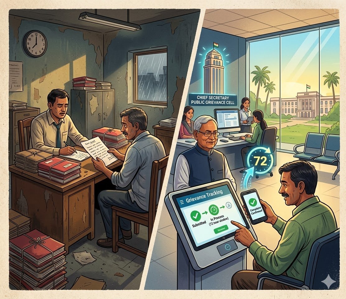 बिहार में अब ‘जनता की सुनवाई’ पर नहीं चलेगी अफसरशाही: 72 घंटे में शुरू होगी कार्रवाई, सीधे मुख्य सचिव रखेंगे नजर