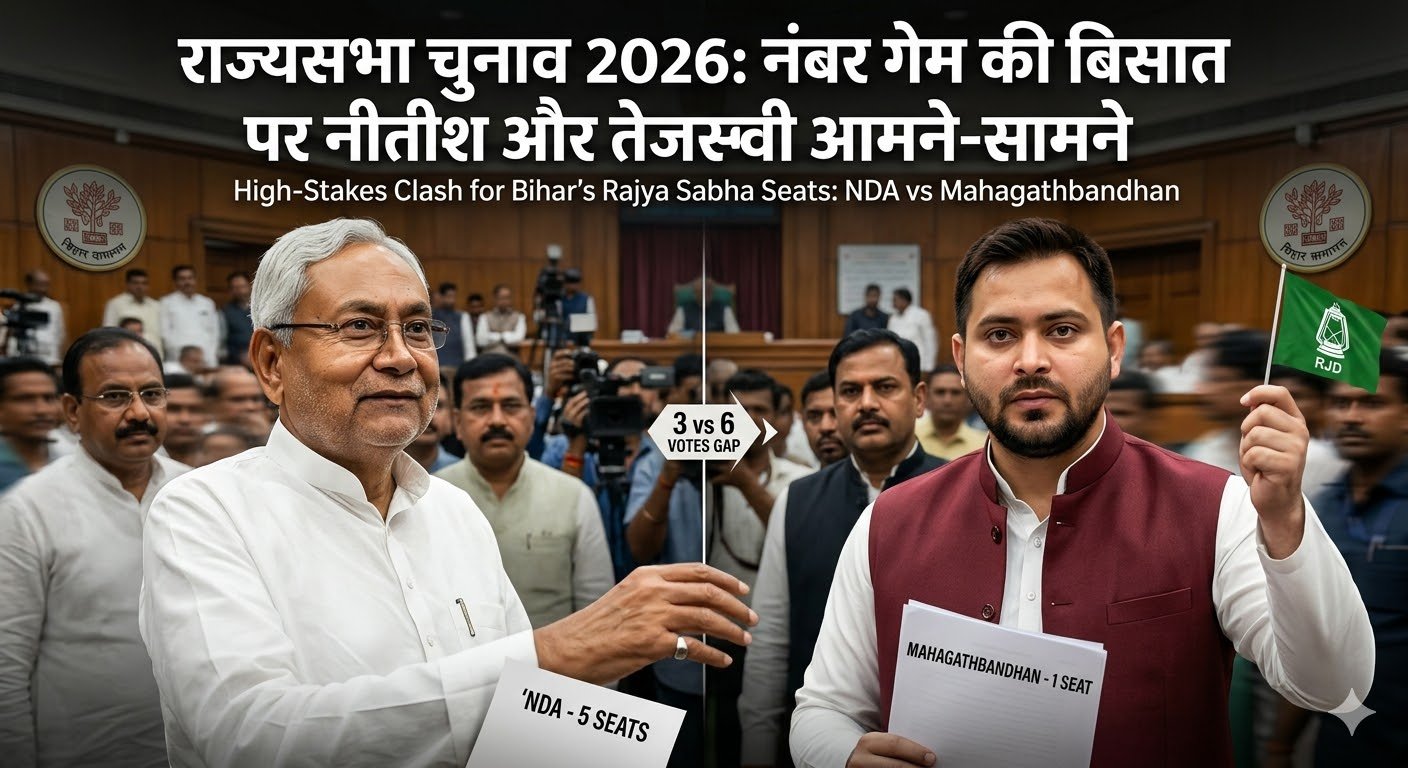 नीतीश की ‘फिल्डिंग’ या तेजस्वी का ‘दांव’? राज्यसभा की 5वीं सीट के लिए शुरू हुआ शह-मात का खेल