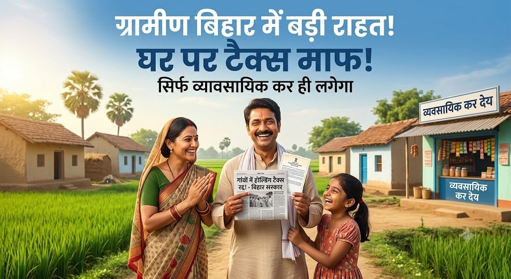आम आदमी की बड़ी जीत: बिहार के 8 करोड़ ग्रामीणों को घरों पर नहीं देना होगा कोई टैक्स, सरकार वापस लेगी फैसला